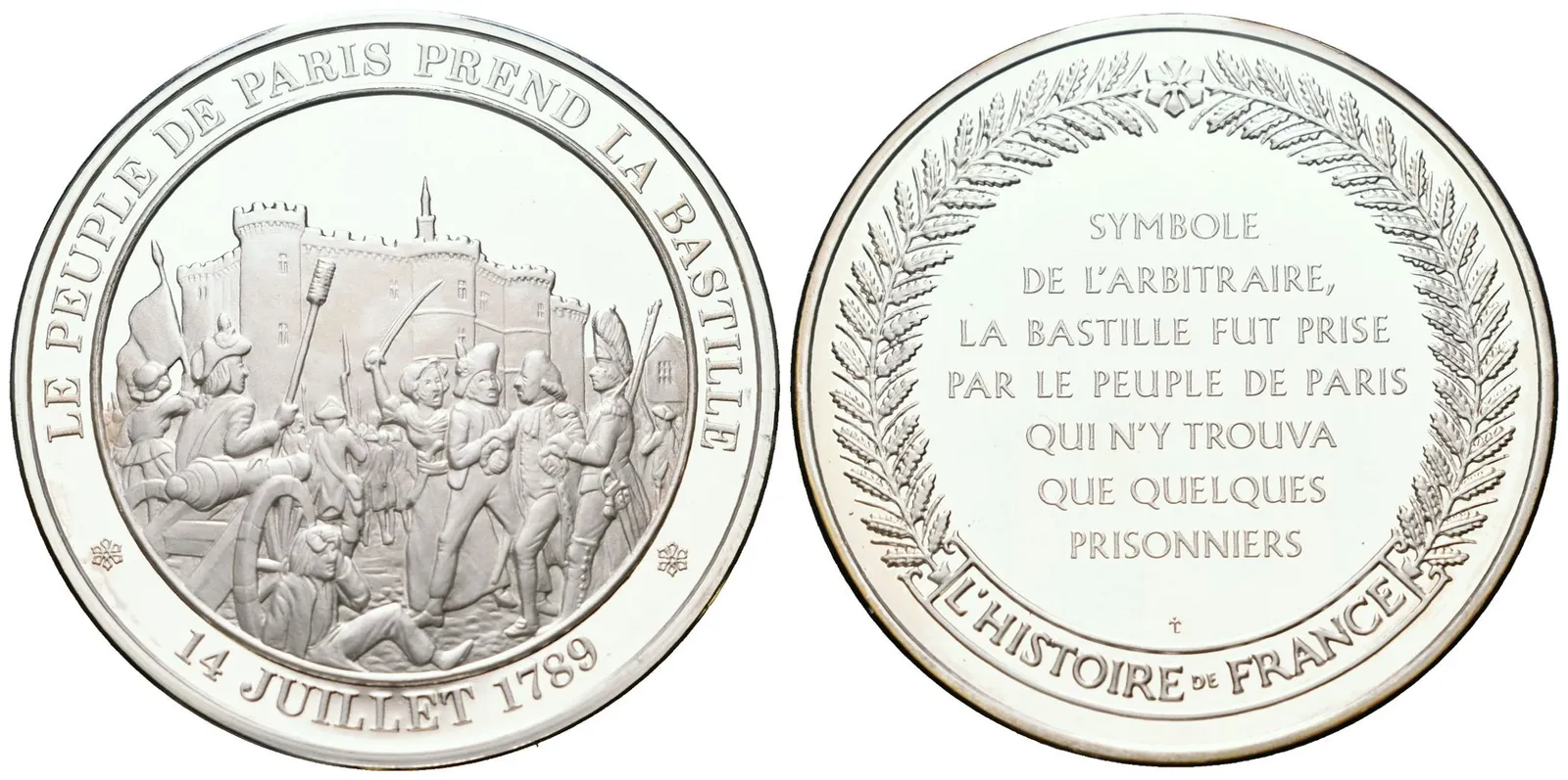 Francie - AR Medaile b.l. - La prise de la Bastille