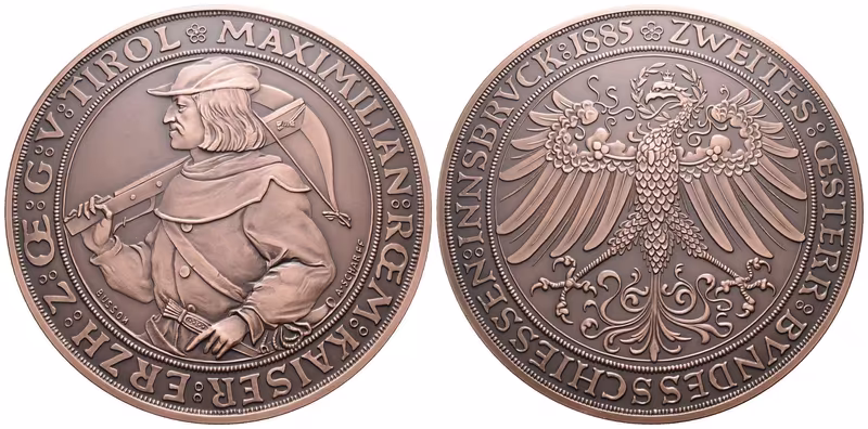 AE medaile 1885/2024 - II. rakouské spolkové střelby v Innsbrucku