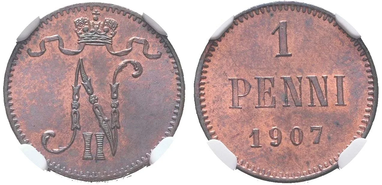 Ražby pro Finsko, Mikuláš II., 1894 - 1917 — 1