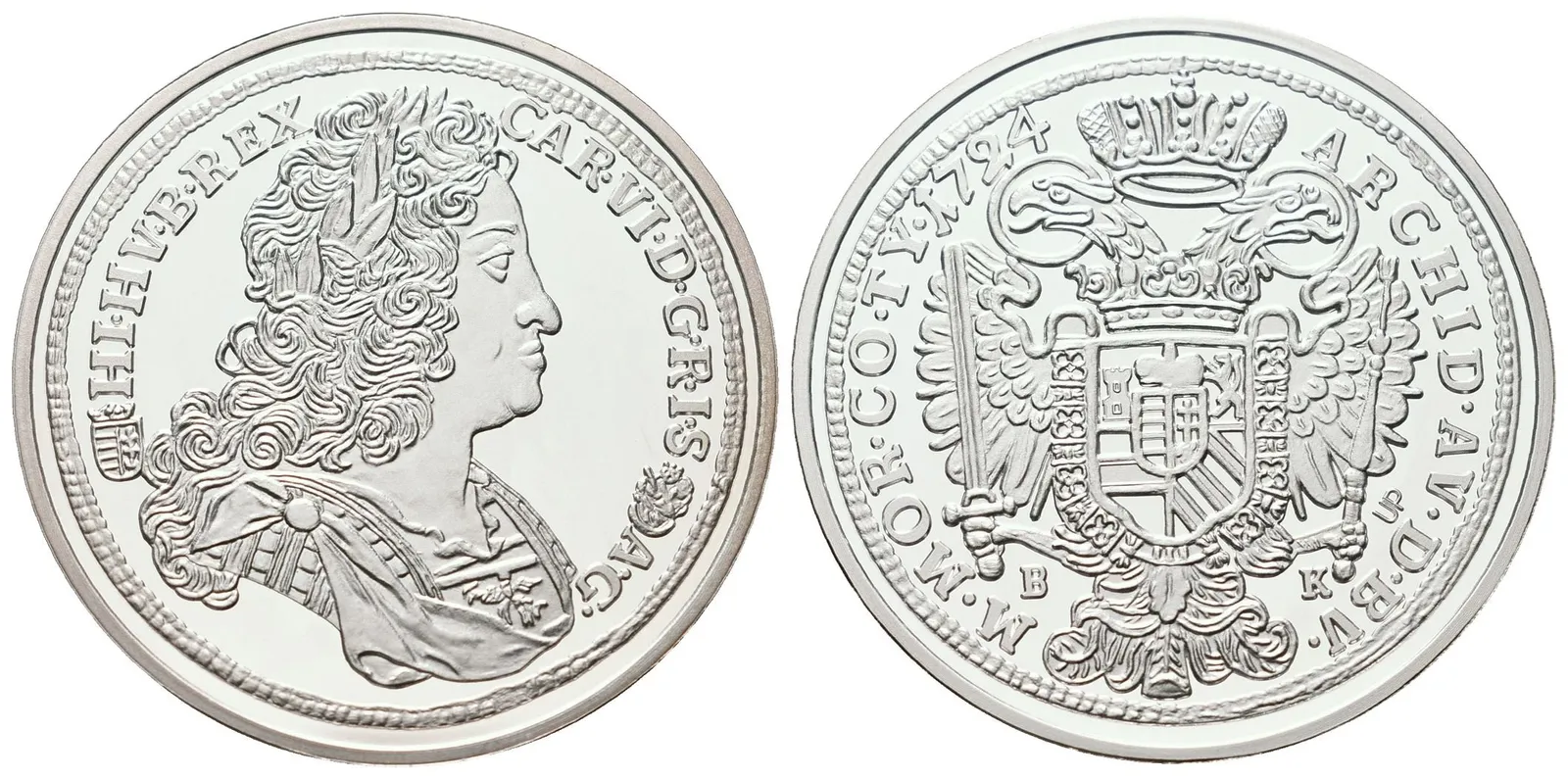 Replika - Historický 1/2 tolar - Karel III. 1724