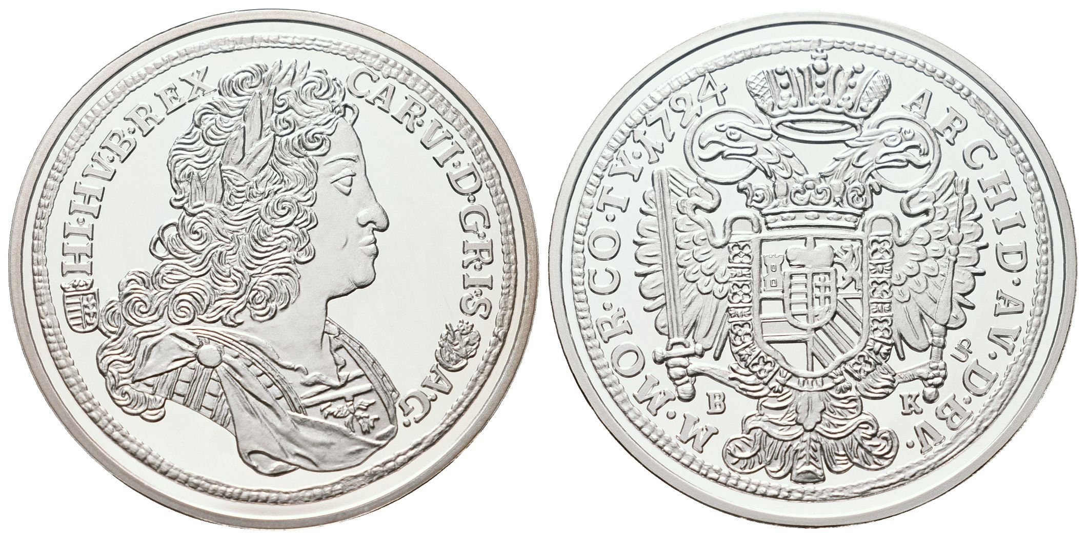 Replika - Historický 1/2 tolar - Karel III. 1724