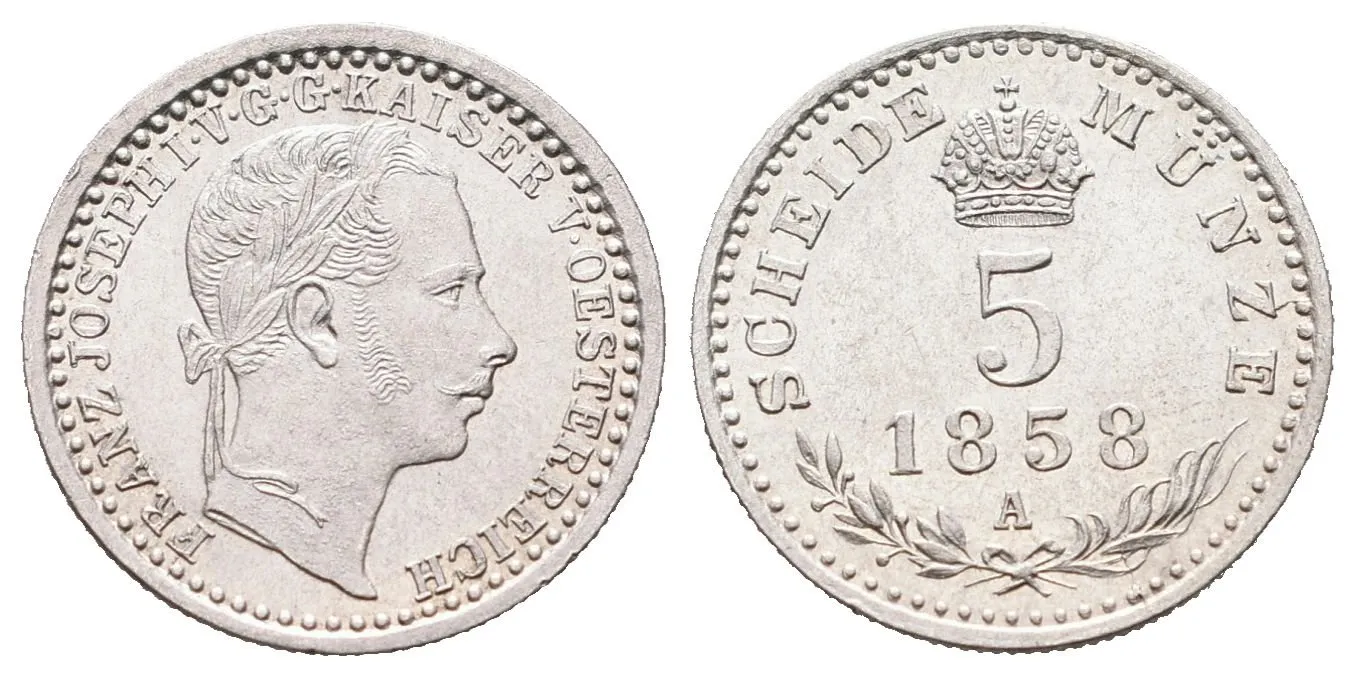 5 Krejcar 1858 A