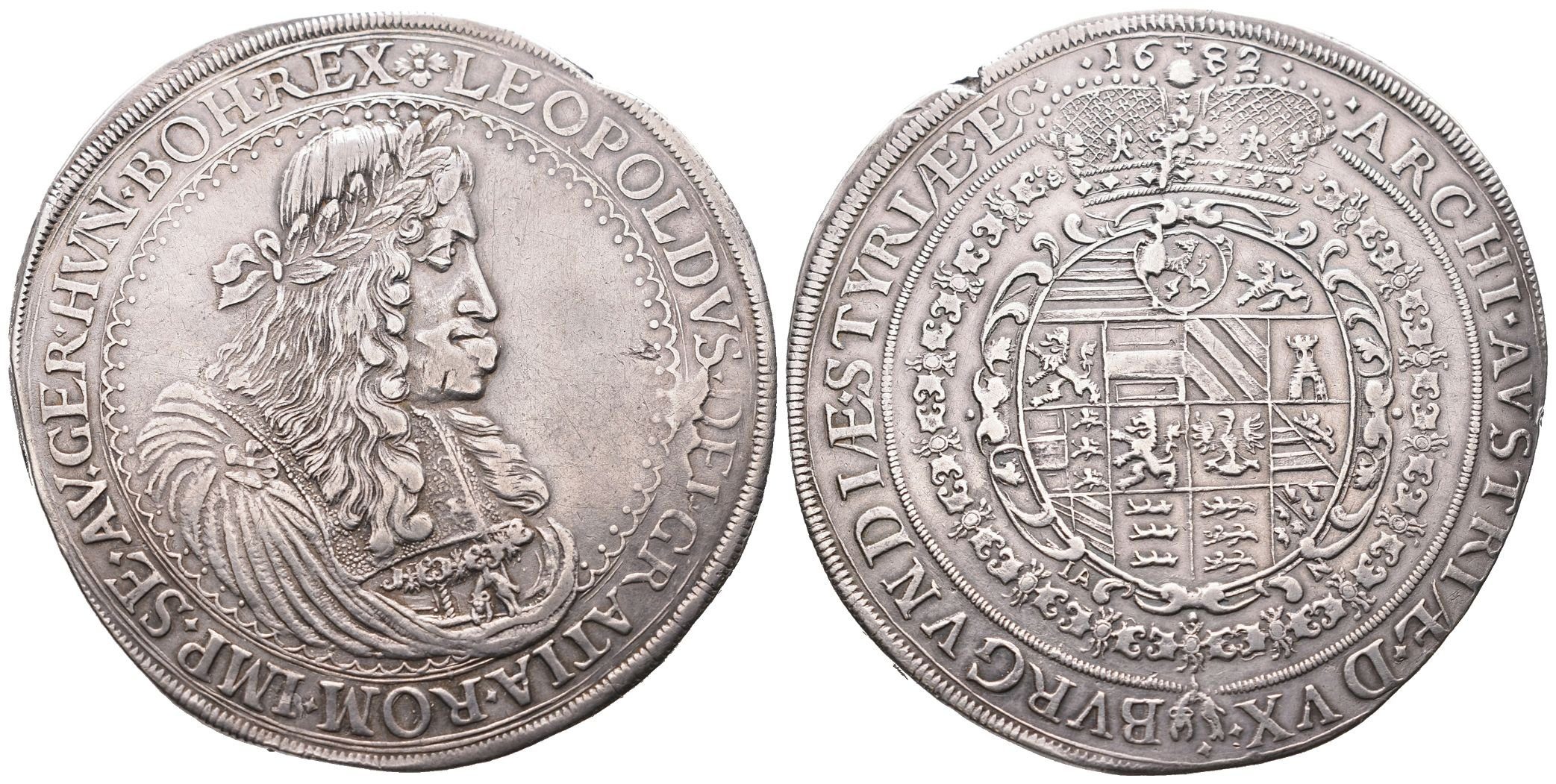 Leopold I., 2 Tolar 1682, Graz