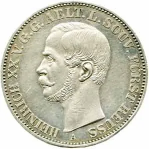 Reuss - Obergreiz, Heinrich XX., 1836 - 1859 — 1