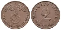 III. říše, 2 Pfennig 1938 E, 1939 E