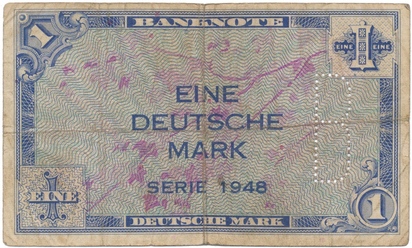 Německo - NSR, 1 DM 1948, perforace B (záp. Berlín), Ros.233b