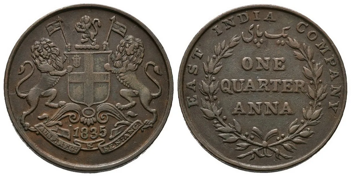 Indie - Východoindická společnost, William IV., 1830 - 1837 — 1