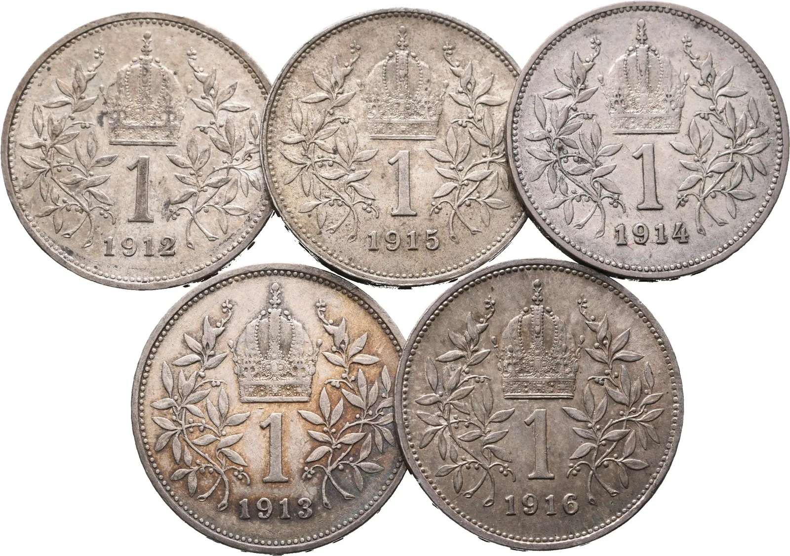 1 Koruna lot 5 kusů