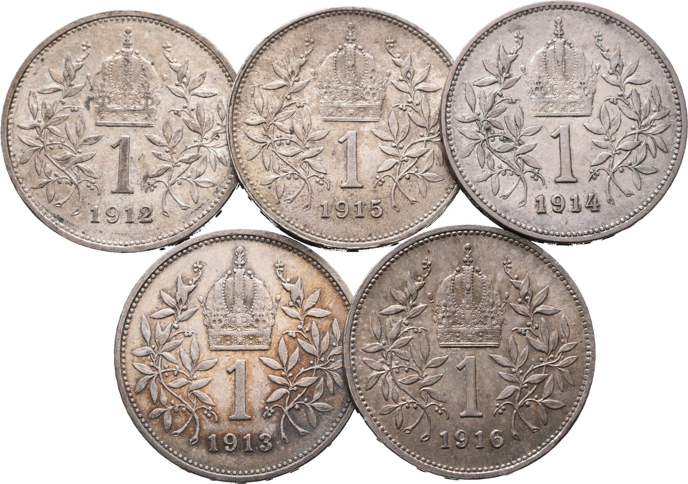 1 Koruna lot 5 kusů