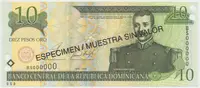 Dominikánská republika, 10 Pesos Oro 2001, P.165s2