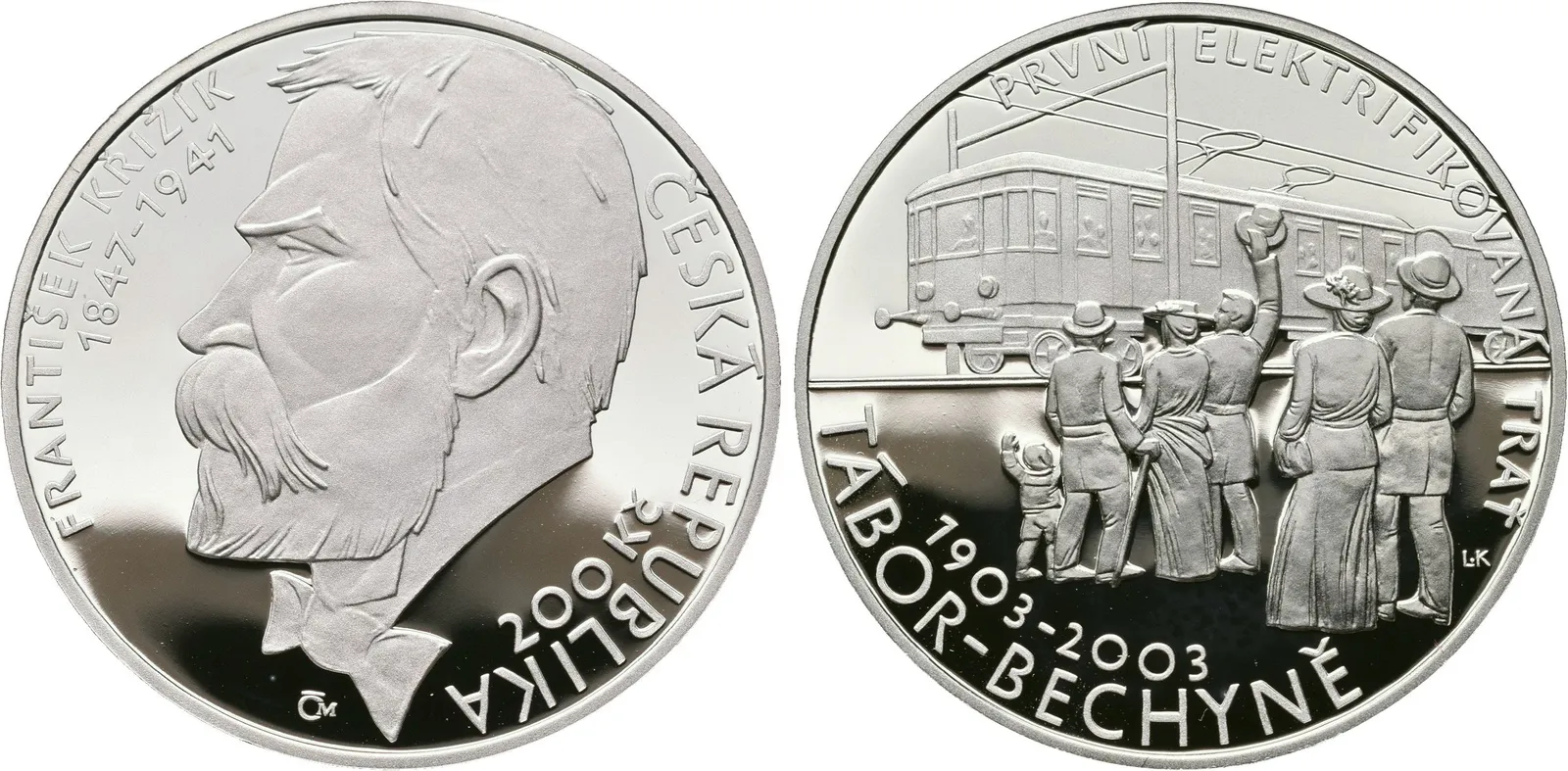 200 Kč 2003 - František Křižík, PROOF