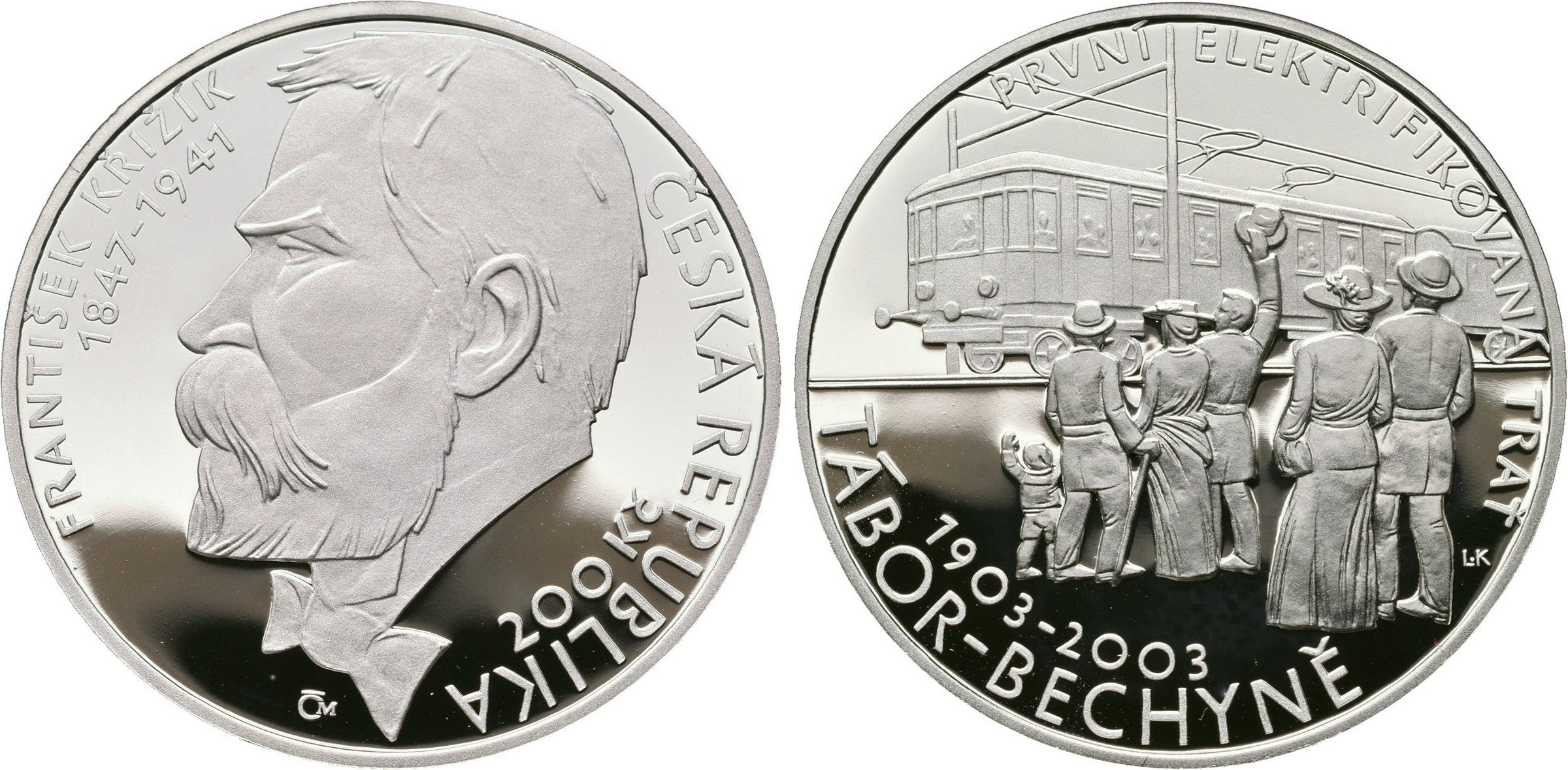 200 Kč 2003 - František Křižík, PROOF