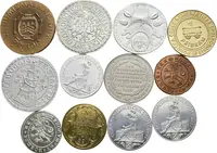 Soubor žetonů a medaili Numismatiků a Numismatické společnosti, — 2
