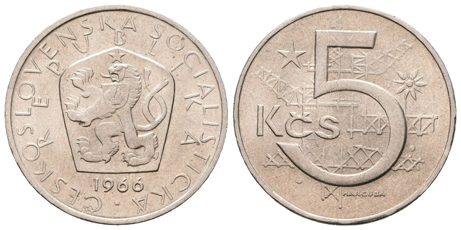 5 Koruna 1966