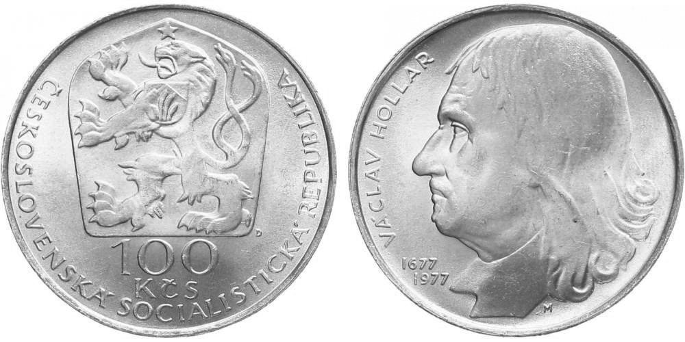 100 Kčs 1977 - Václav Hollar