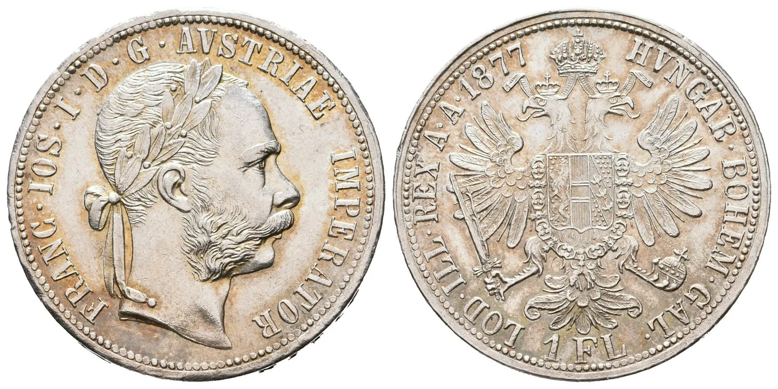 Zlatník 1877, krásná zachovalost, lesk, patina, rysky — 1