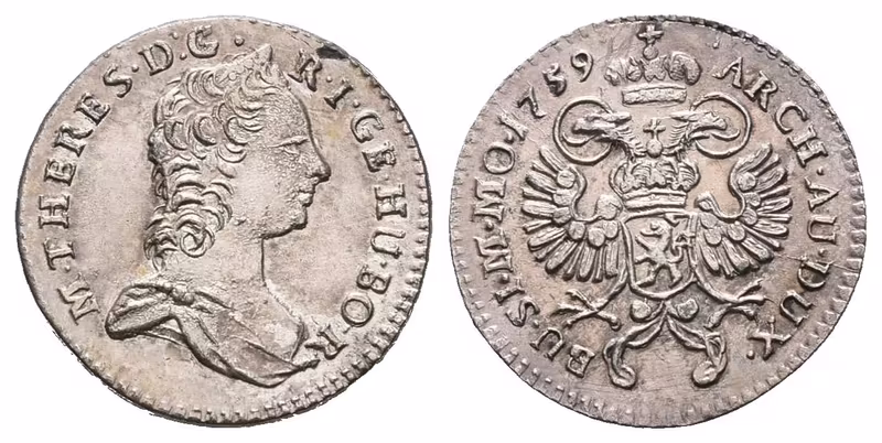 Marie Terezie, Krejcar 1759, Praha