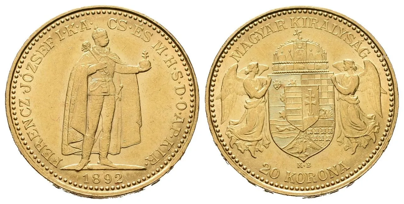 20 Koruna 1892 KB