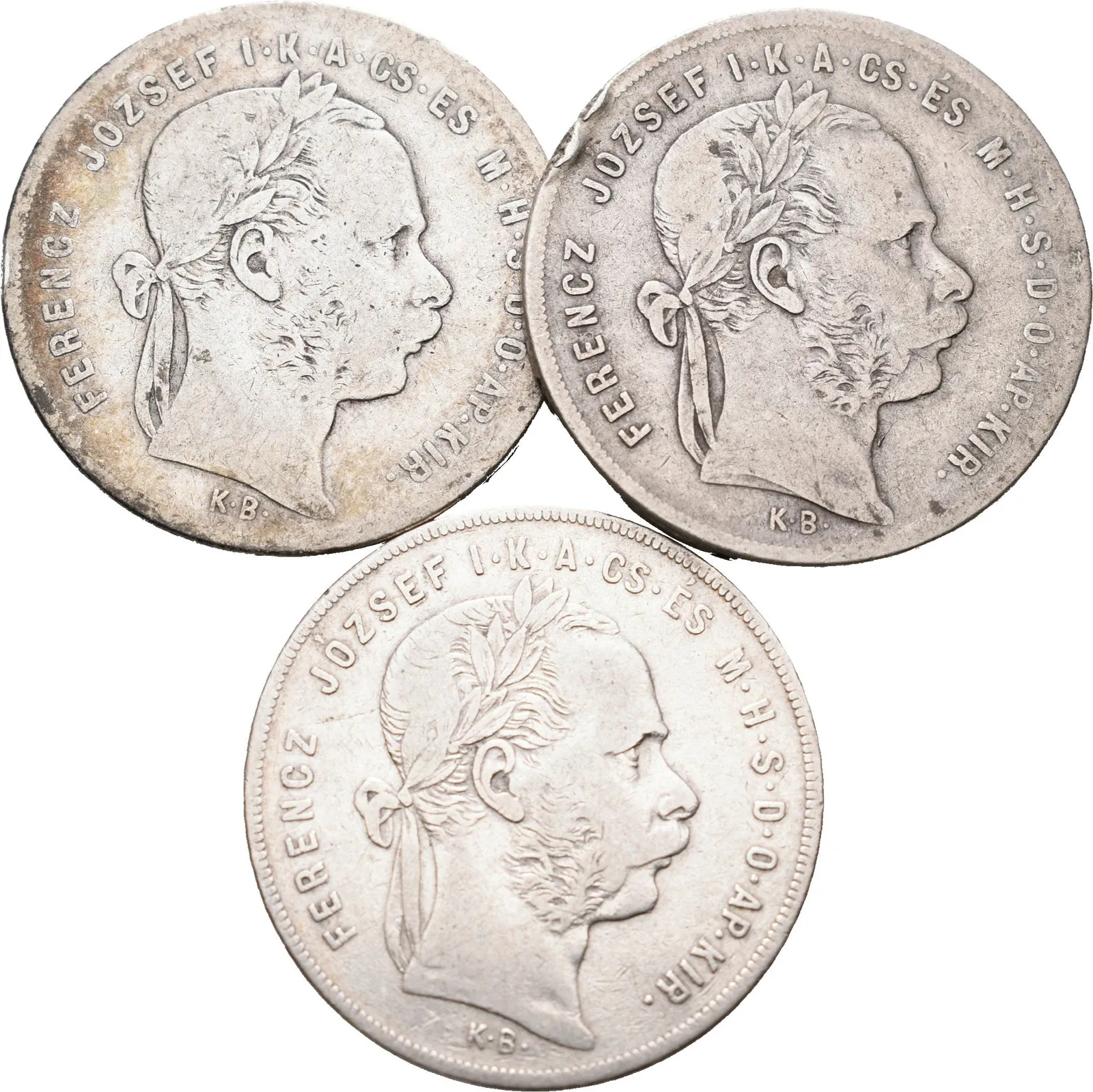 Zlatník 1879 KB - lot 3 kusů