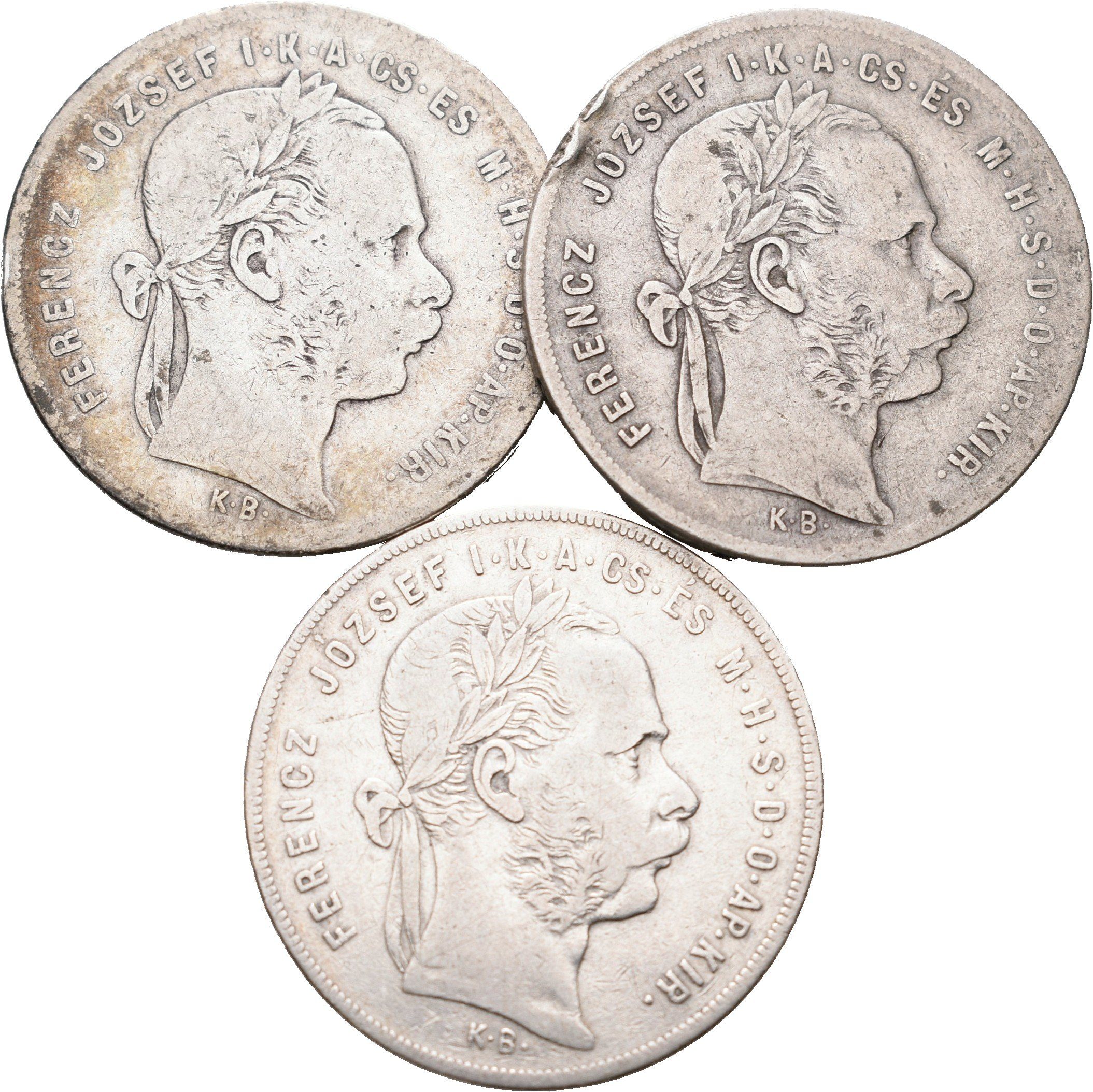 Zlatník 1879 KB - lot 3 kusů