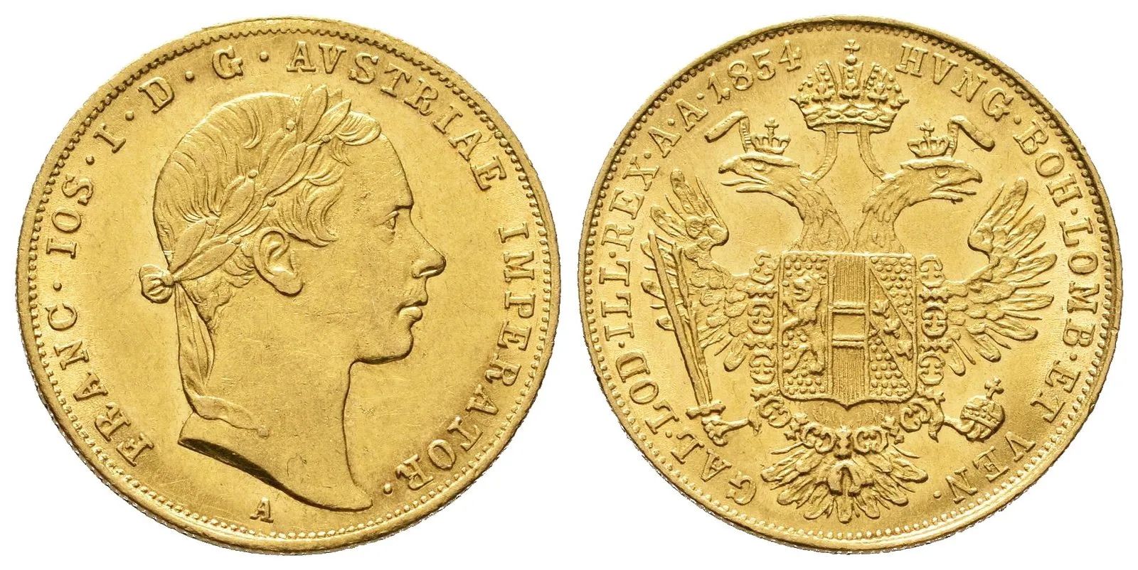 Dukát 1854 A, Vídeň