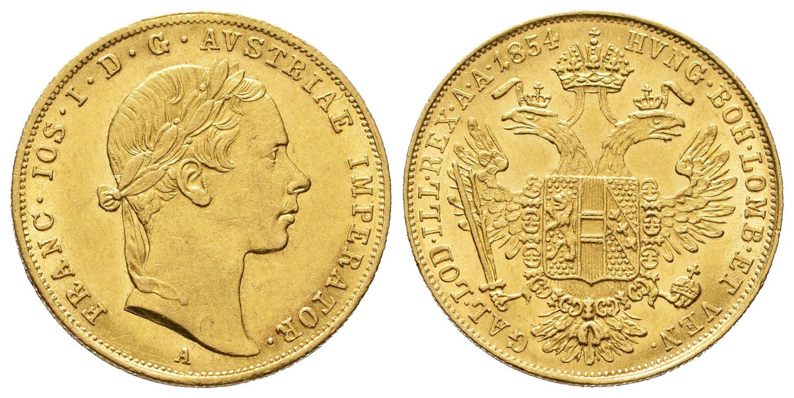 Dukát 1854 A, Vídeň