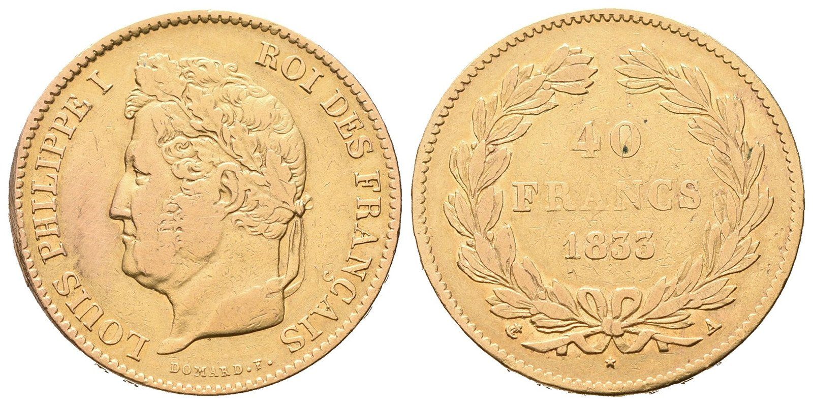 Francie, 40 Frank 1835 A, Paříž