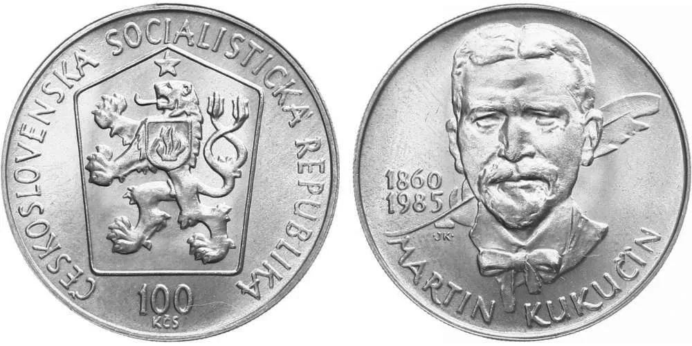 100 Kčs 1985 - Martin Kukučín