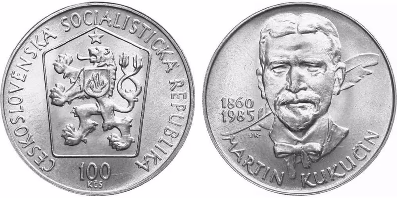 100 Kčs 1985 - Martin Kukučín