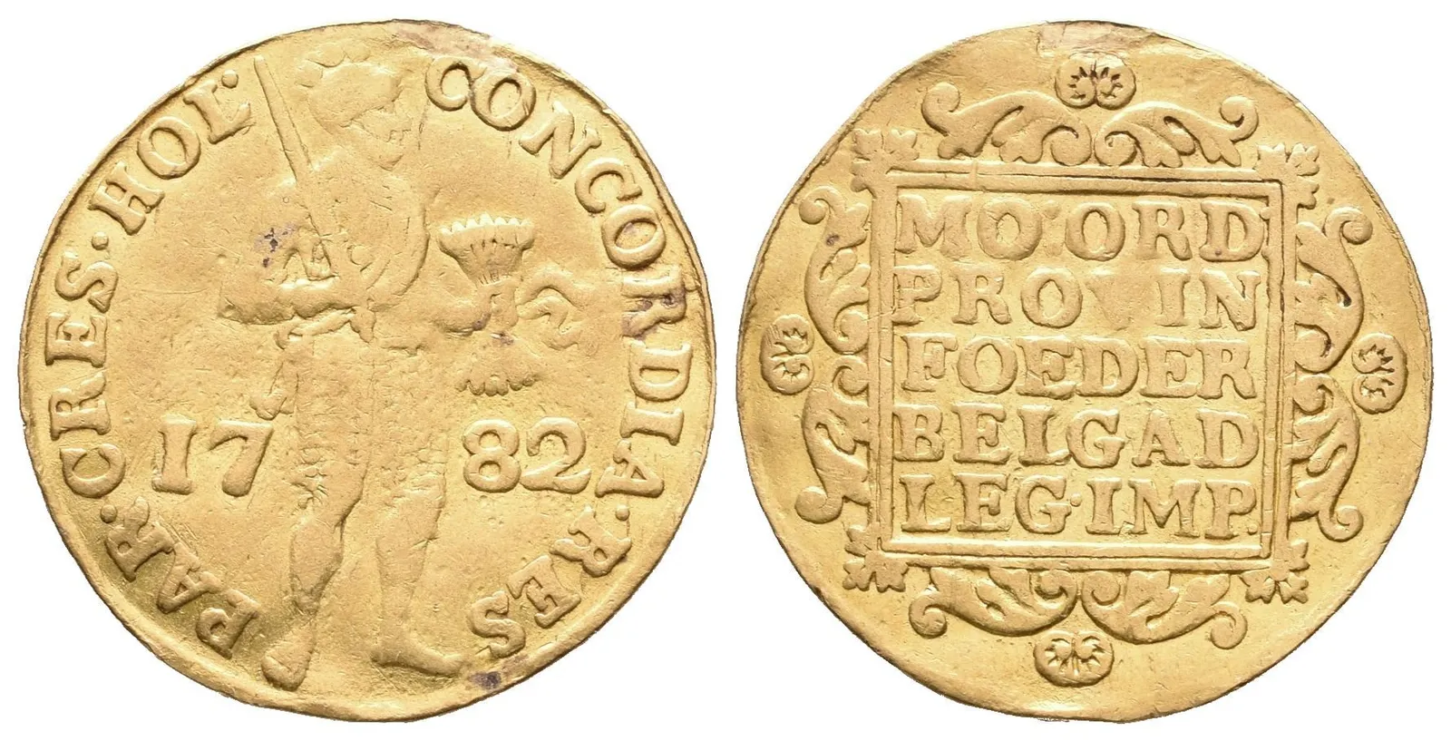 Dukát 1782, Fr.250, KM.12, m.o., čištěn, vady střížku (3,39 g) — 1