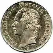 Konvenční měna, 1848 - 1857 — 1