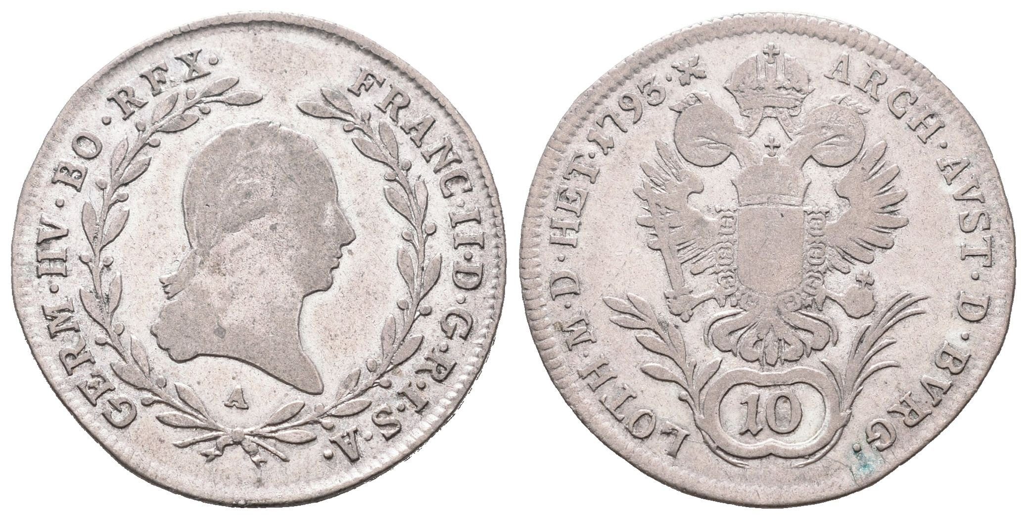 František II., 10 Krejcar 1793 A