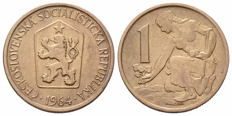 1 Koruna 1964
