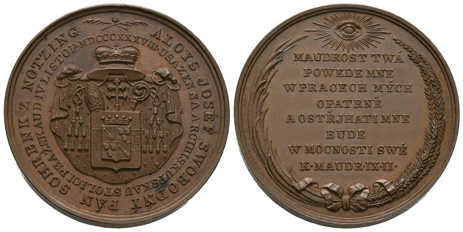 Praha - arcibiskupství, Alois Josef Schrenk z Notzing, 1838 - 1849 — 1