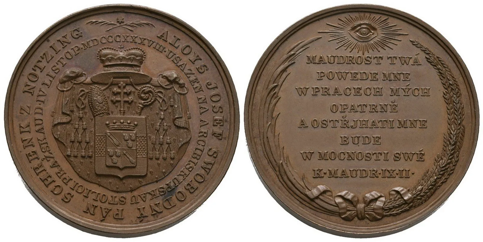 Praha - arcibiskupství, Alois Josef Schrenk z Notzing, 1838 - 1849 — 1