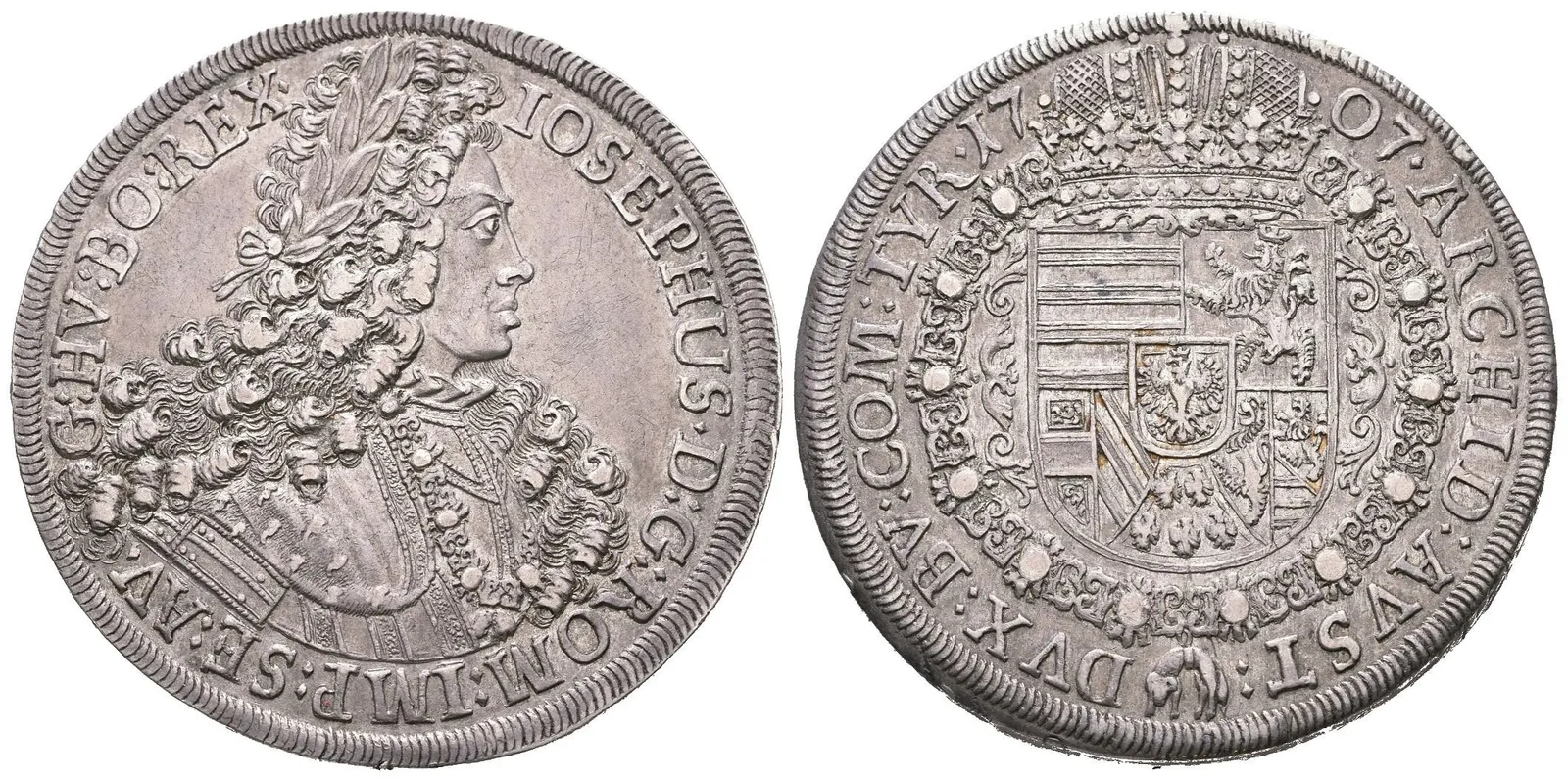 Tolar 1707, Hall, Dav.1018, KM.665.1 (28,80 g) — 1