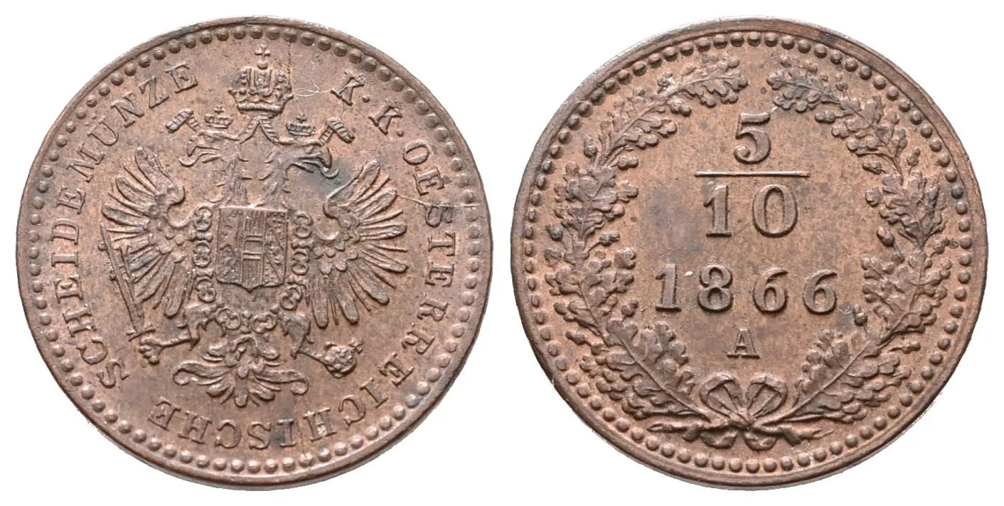 5/10 Krejcar 1866 A