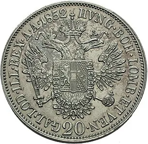 Konvenční měna, 1848 - 1857 — 1