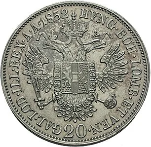Konvenční měna, 1848 - 1857 — 1