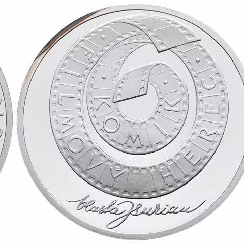 AR Medaile 2006 (J. Bejvl) - Vlasta Burian. Ag 0,999, 34 mm (16 g),