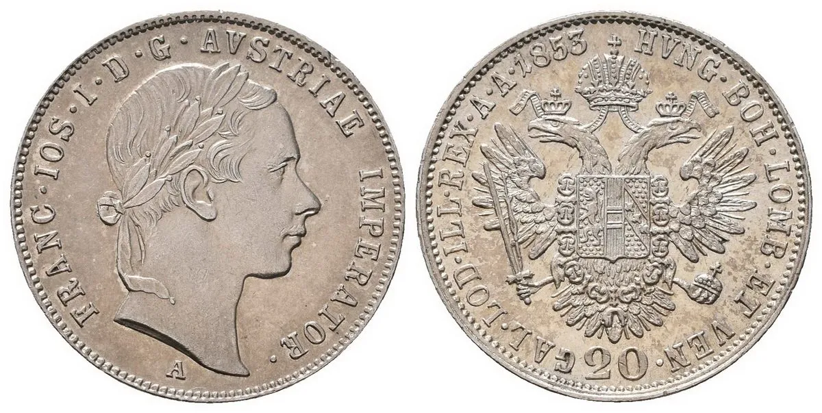 Konvenční měna, 1848 - 1857 — 1
