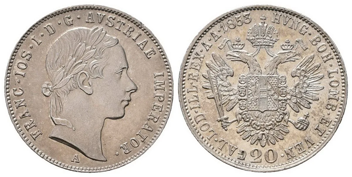 Konvenční měna, 1848 - 1857 — 1