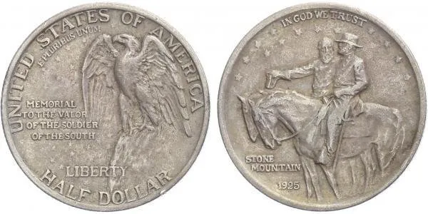 USA, 1/2 Dollar 1925 - Stone Mointain Memorial
