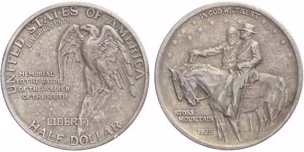 USA, 1/2 Dollar 1925 - Stone Mointain Memorial