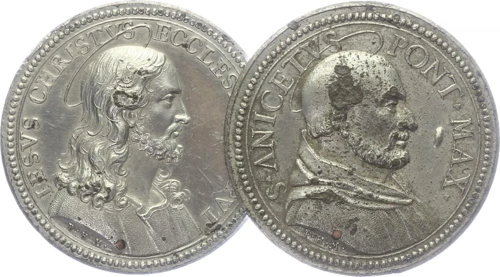 Vatikán - životopisné medaile, cca 18. století — 1