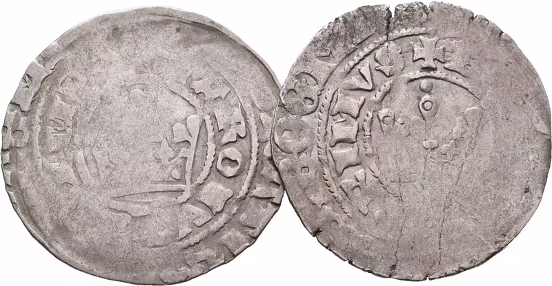 Karel IV., Pražský groš, 2 ks