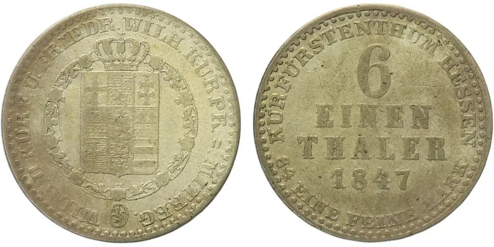 Hessen - Kassel, Wilhelm II., 1821 - 1847 — 1