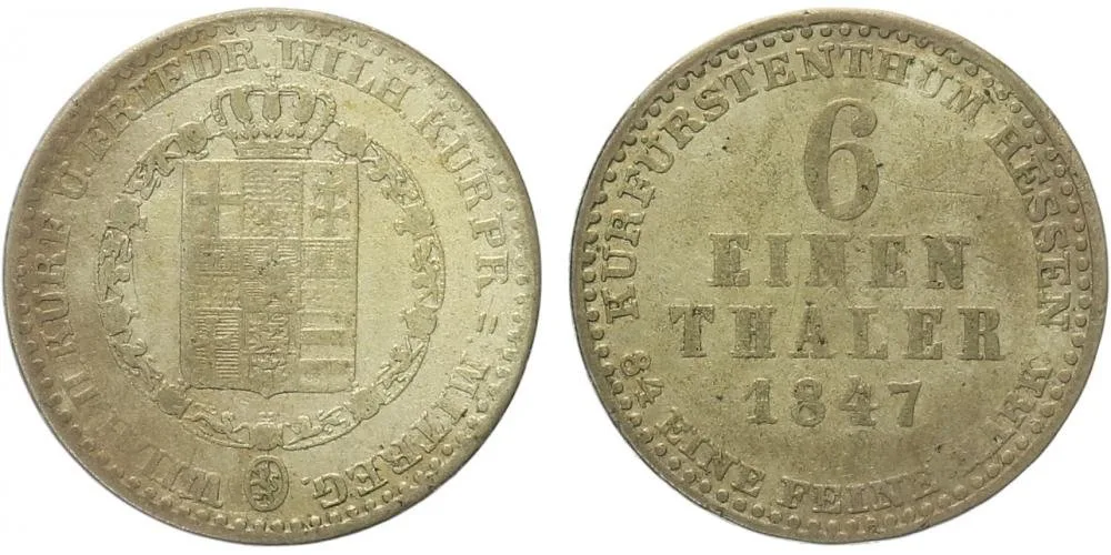 Hessen - Kassel, Wilhelm II., 1821 - 1847 — 1