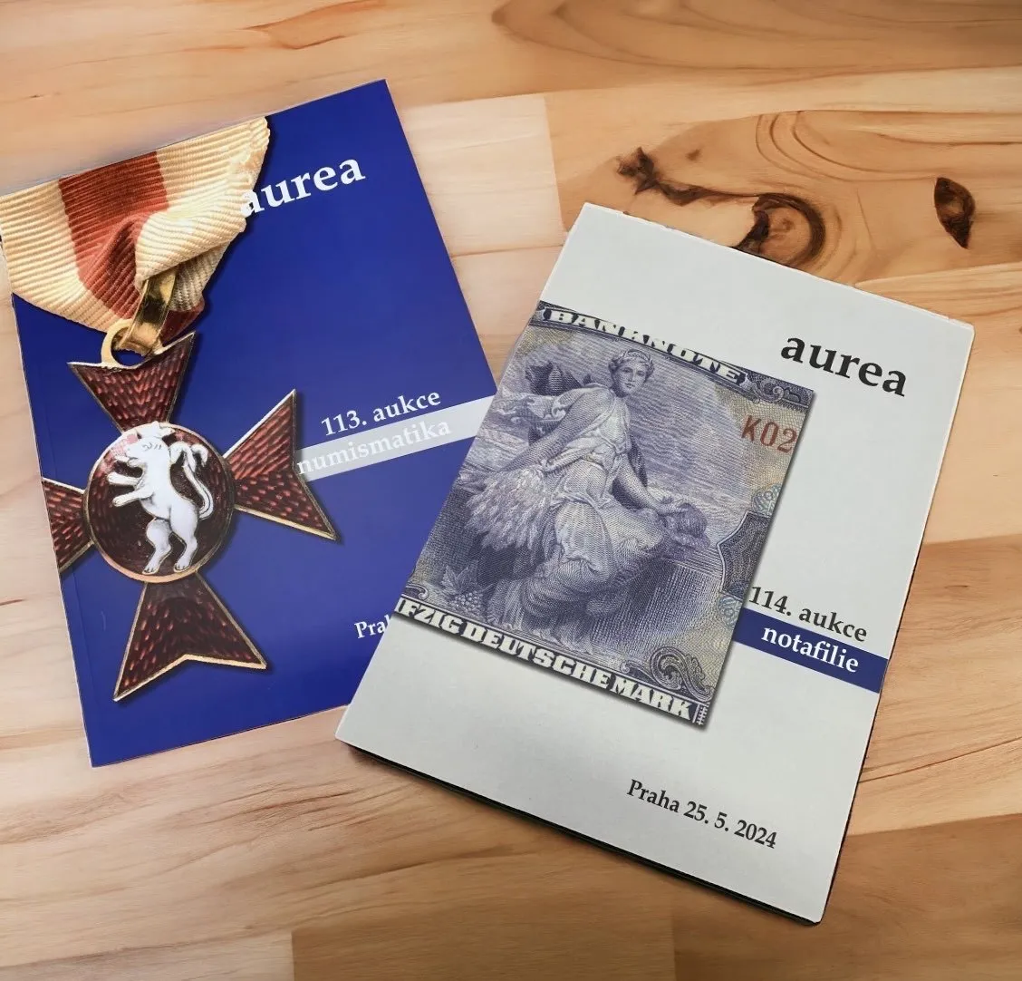 113. a 114. aukce numismatika a notafilie