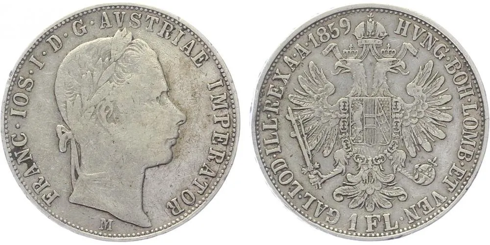 Rakouská a spolková měna, 1857 - 1892 — 1